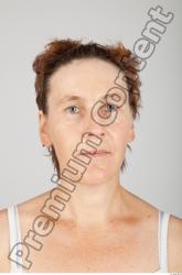 Head Woman White Slim Wrinkles Female Studio Poses